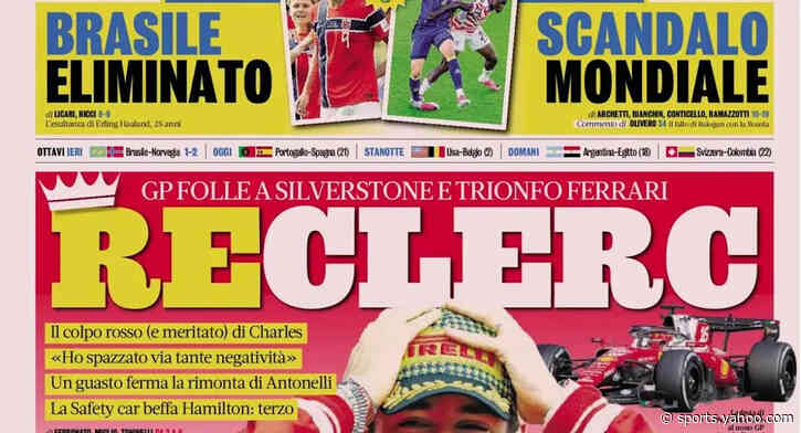 Today’s Papers – Ancelotti eliminated, Balogun’s World Cup scandal