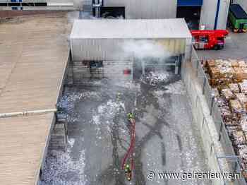 Flinke rookontwikkeling bij brand bij afvalverwerker