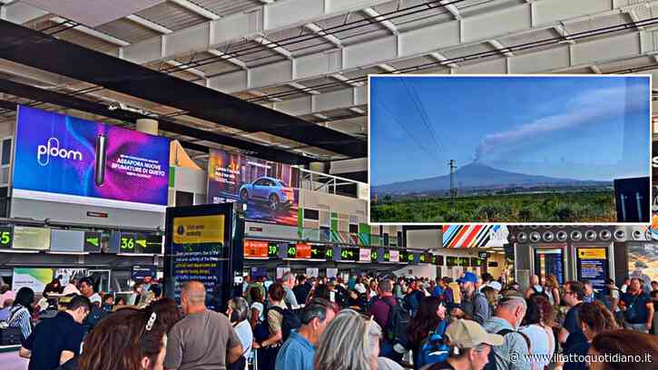 L’eruzione dell’Etna blocca i voli all’aeroporto di Catania: le immagini del vulcano