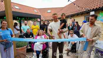 Love Island's Alex Bowen opens new feature inspired by the TV show at hospice