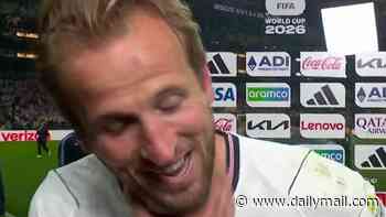 Liam Gallagher pokes fun at Harry Kane losing his voice in hilarious post-match interview after singing Wonderwall with England fans following World Cup win