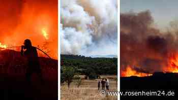 Tausende fliehen vor Feuer in Spanien, Waldbrände in Frankreich nicht unter Kontrolle