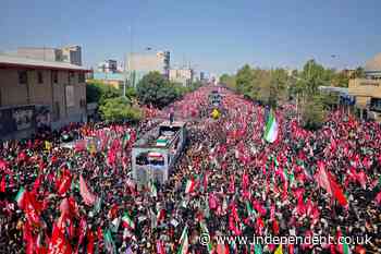 Huge crowds line streets for Khamenei funeral procession as mourners chant for revenge