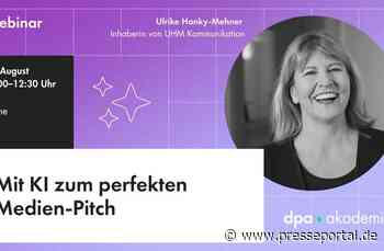 Medien-Pitch mit KI Webinar | dpa Akademie