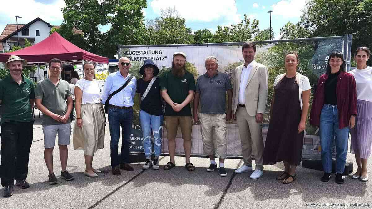 Transformation des Volksfestplatzes in Germering schreitet voran