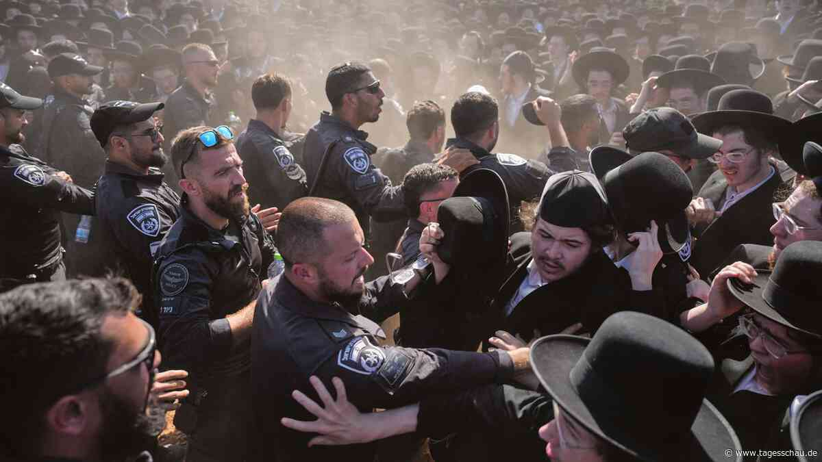 Proteste in Israel: Ultraorthodoxe wehren sich gegen Wehrpflicht