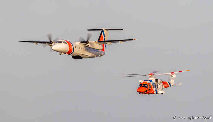 Kustwacht-vliegtuig en meerdere helikopters ingezet boven Katwijk