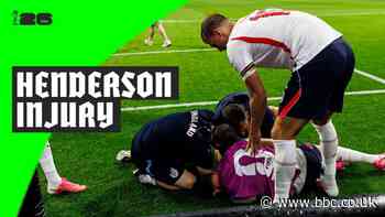 Watch: England's Henderson injures wrist tripping over during match celebration