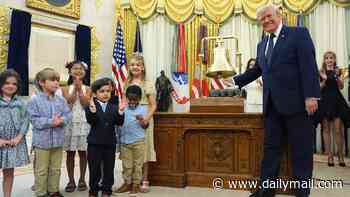 Wall Street's opening bell rings at White House today as Trump marks windfall for 1.4 million babies