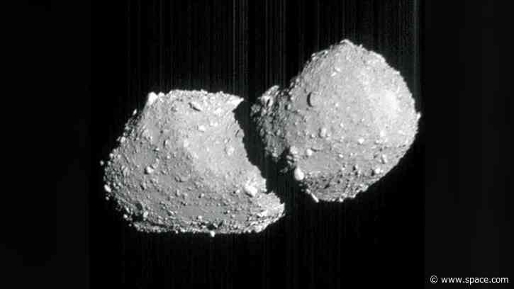 Japan's Hayabusa2 probe captures remarkable photo of a two-headed asteroid 62 million miles away