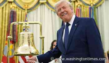 Trump rings opening bell for stock markets and launches Trump Accounts for America's children