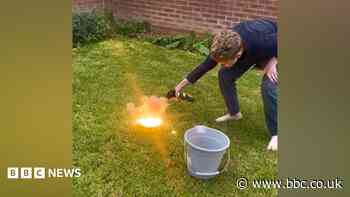 Footage shows teen making explosives at home