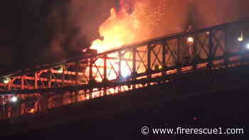 Video: Fire breaks out on Brooklyn Bridge during July Fourth fireworks