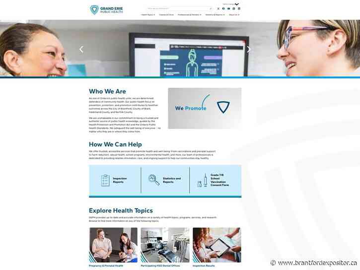 Grand Erie Public Health launches new website, a 'go-to resource for residents'