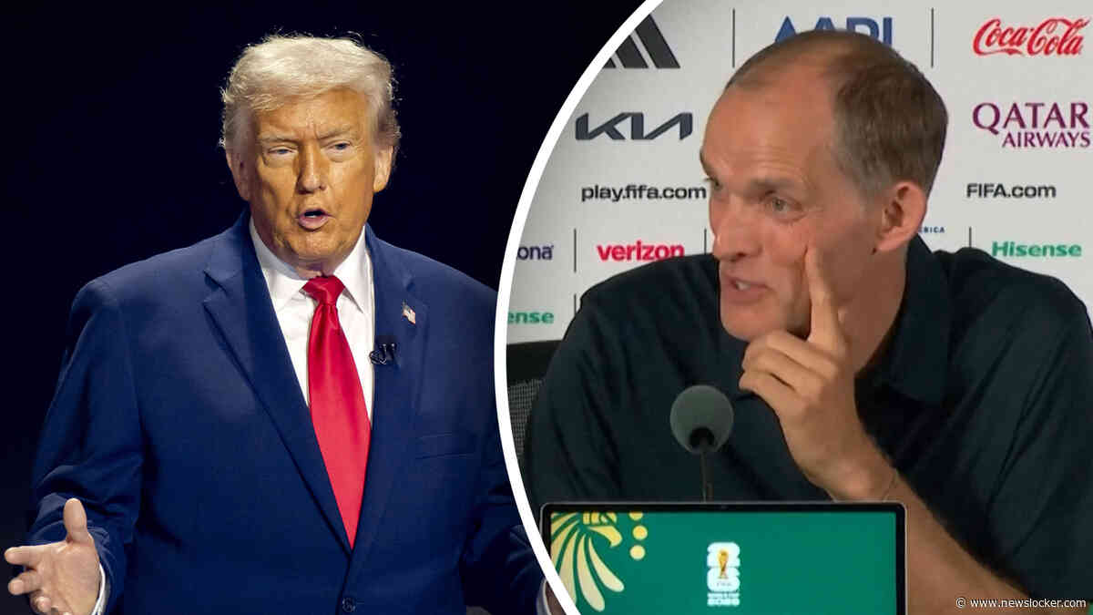 Bondscoach grapt in interview dat Donald Trump rode kaart kan kwijtschelden