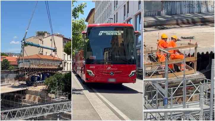 Blocco dei treni nel nodo di Firenze: i lavori di sostituzione del Ponte al Pino e i bus sostitutivi fuori dalle stazioni