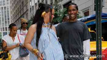 Rihanna is all smiles as she steps out in NYC with boyfriend A$AP Rocky after his crass sex confession