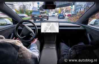 Tesla veroorzaakt uit zichzelf een dikke crash
