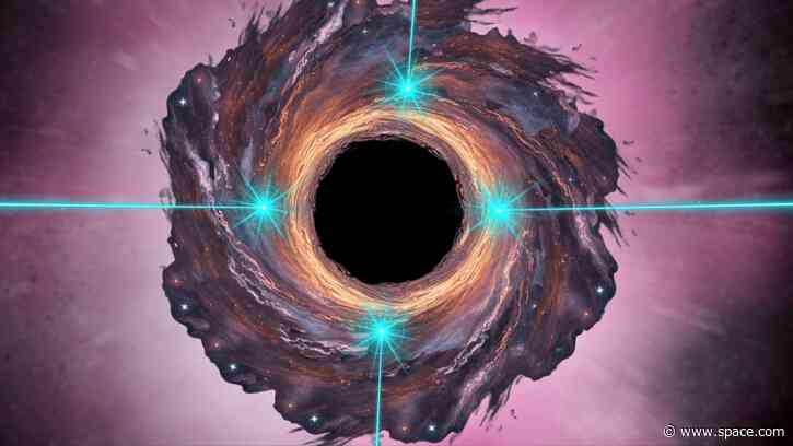 Black holes buried in mysterious 'little red dot' galaxies could blast cosmic ghosts at Earth