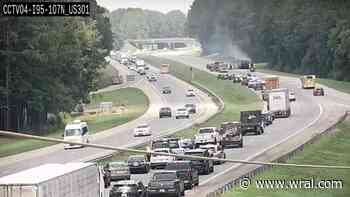 Truck fire closes I-95 in Johnston County