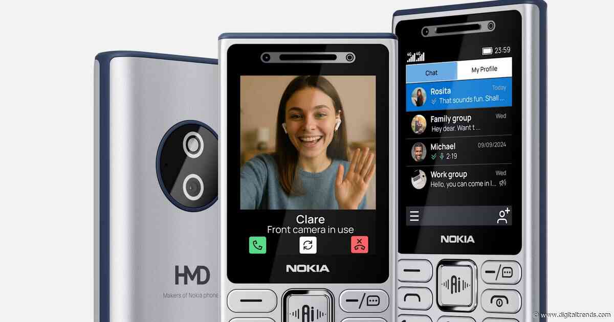 HDM just launched four dumb phones with a Nokia badge and an AI button