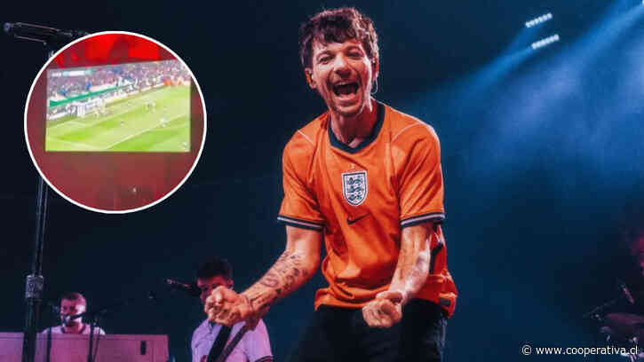 Louis Tomlinson proyectó el partido de Inglaterra vs. México en uno de sus conciertos