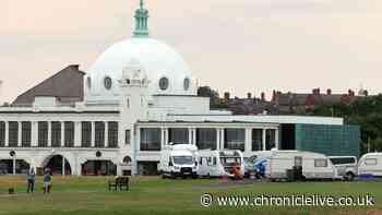 Caravans ordered to move off council land outside Spanish City in Whitley Bay