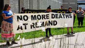 Crowd rallies for changes at Winnipeg Remand Centre after in-custody death of Kiana Everett