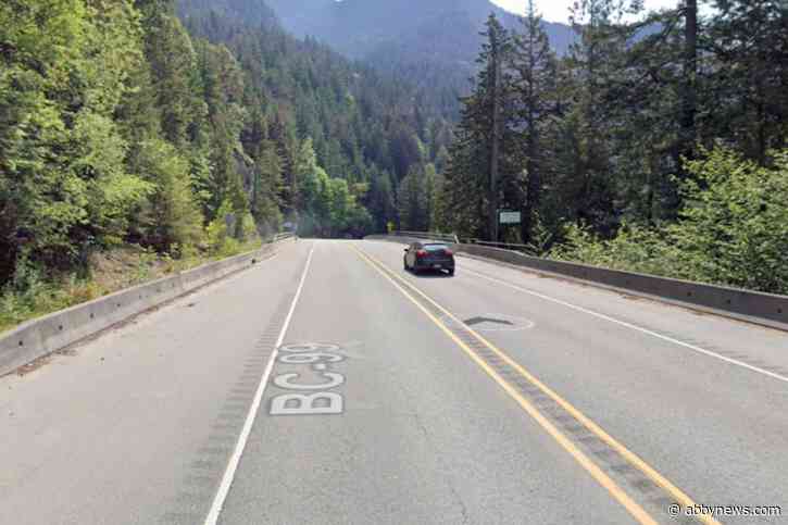 Motorcyclist dies in B.C. highway crash after allegedly speeding by police check