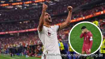 Spanien bezwingt Portugal – und schickt Cristiano Ronaldo vermutlich in Rente