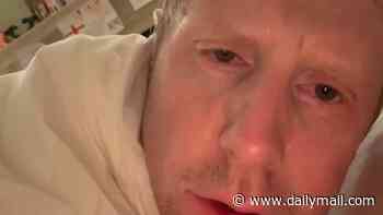 Josh Widdicombe shares hilarious video of his bleary-eyed night watching England's World Cup victory as he naps on his sofa, misses the first half, and kisses his TV after the win