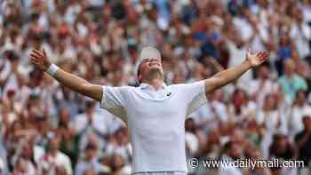 Arthur's Fery-tale continues! British wildcard wins AGAIN in five-set epic against Grigor Dimitrov to reach Wimbledon quarter finals - with underdog mouthing hilarious X-rated comment after stunning victory