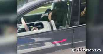 ‘Mind-blowing’: Video reportedly shows driver asleep in self-driving Tesla on B.C. highway