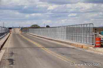 Temporary fencing installed on Rio Grande Gorge Bridge