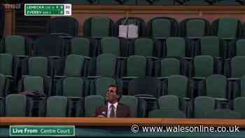 Roger Federer left on his own in Wimbledon Royal Box as fans make quick exit