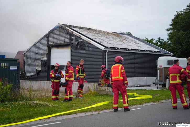 Nachtelijke grote brand in Garmerwolde