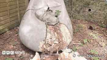 Children's memorial statue damaged beyond repair