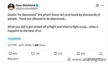 Sean Strickland criticizes Dustin Poirier’s depression comments after arrest
