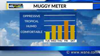 Warm this week, but not as humid as recent days