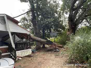 Hundreds lose power as storms knock down powerlines and trees throughout central NC