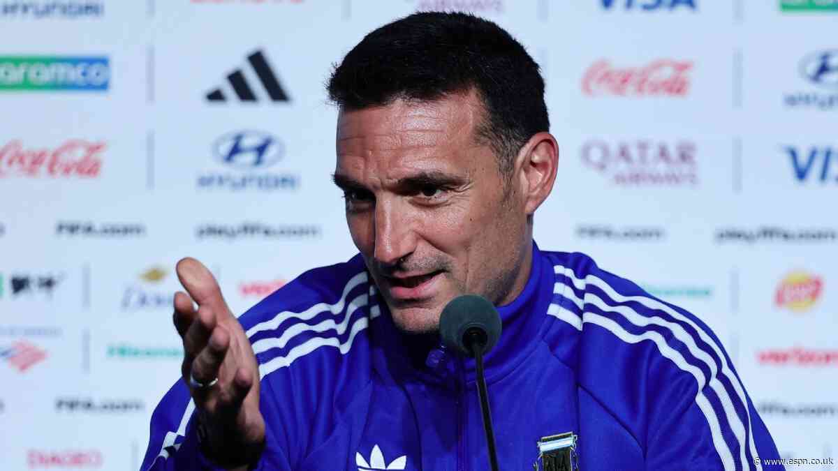 Scaloni: 'No truly dominant team' at World Cup