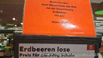 „Erdbeeren bitte als Erdbeeren wiegen“: Supermarkt-Aushang verrät ein ernstes Kunden-Problem