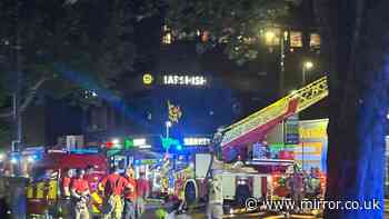 Huge blaze near Turnpike Lane Tube Station as 80 firefighters race to scene