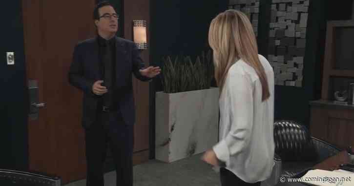 John Oliver Asked to Be Slapped on General Hospital & Laura Wright Delivered