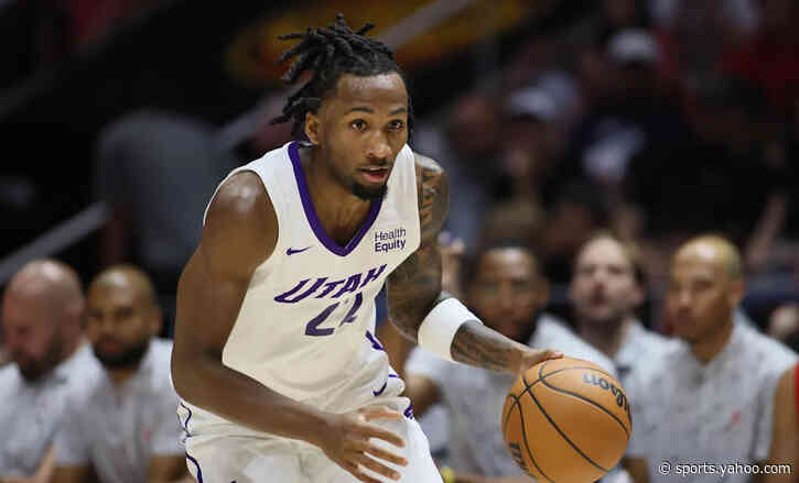 Darryn Peterson and Cameron Boozer in a gladiator match at SLC Summer League