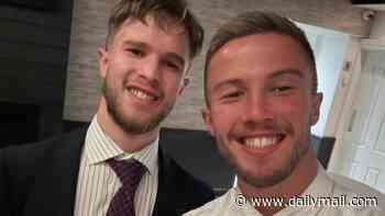 Family of footy player who died after freak accident during game breaks silence as brother details their last moments together - and it's revealed he'd just gotten engaged