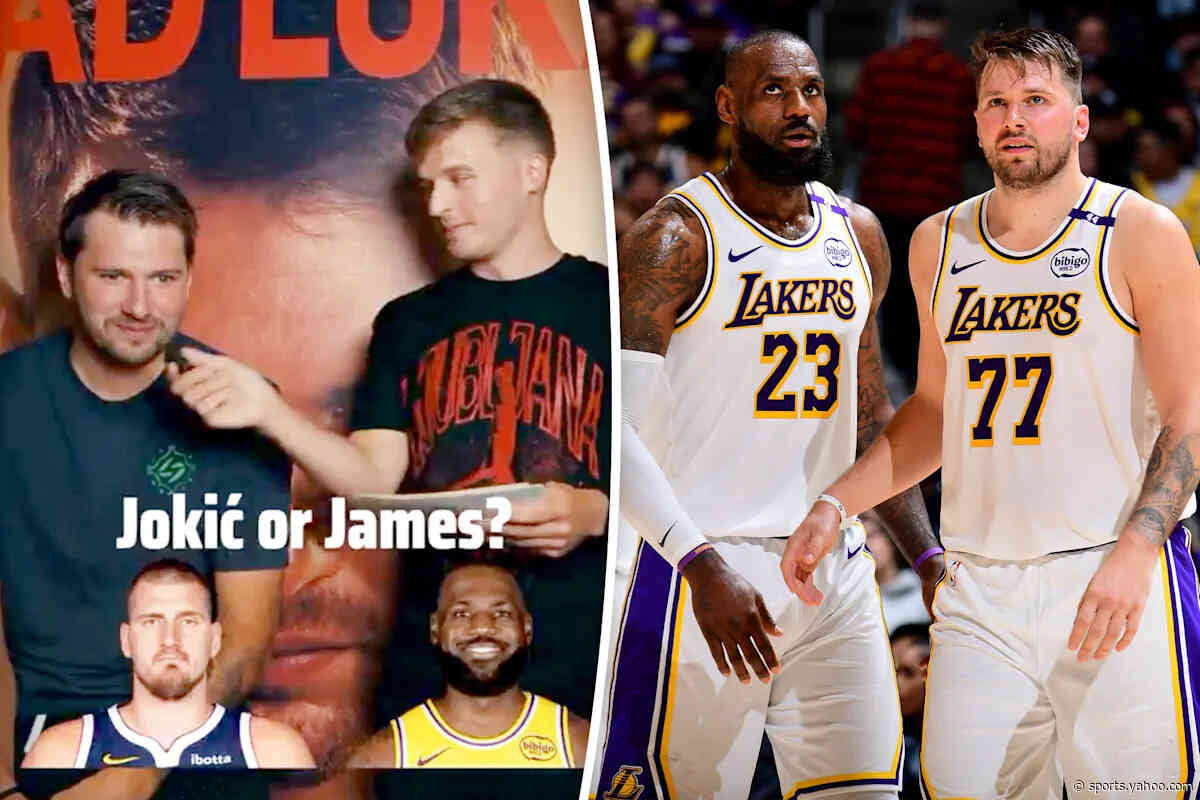Luka Doncic burns LeBron James with response to teammate question