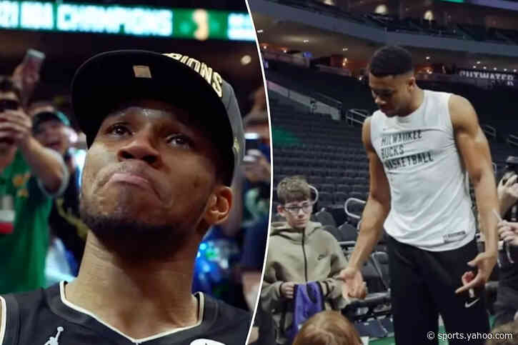 Giannis Antetokounmpo posts emotional Bucks tribute video after Heat trade becomes official