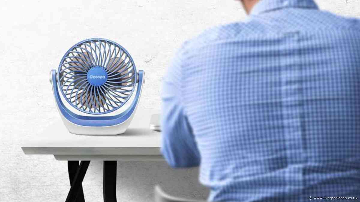 'Small but mighty' £17 desk fan a 'lifesaver while working from home' in 30°C