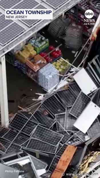 Roof of BJ's Wholesale Club store partially collapses during heavy rain